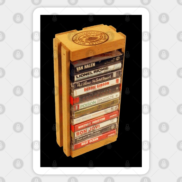 Napa Valley 80s Cassette Tapes: Version 1 Magnet by HustlerofCultures